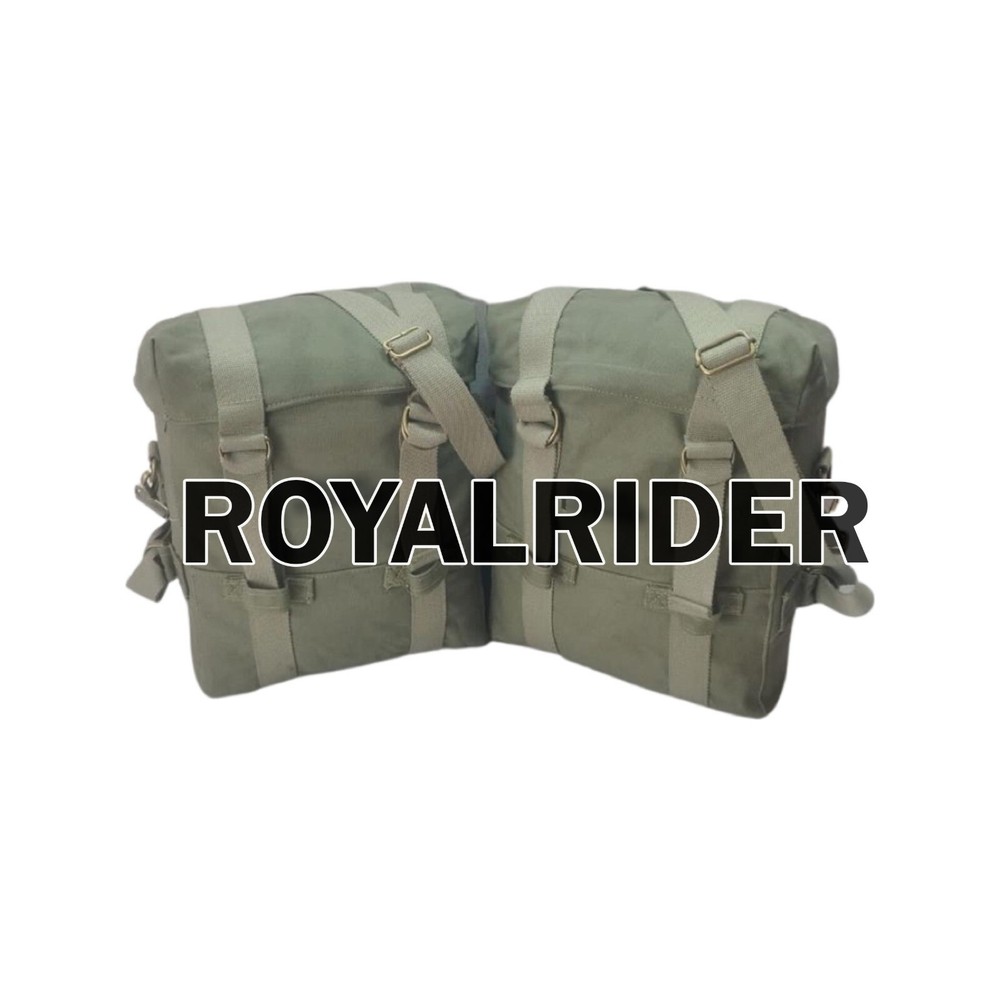 "PANNIER PAIR, OLIVE & MOUNTING RAIL KIT " Fit For R.E Hunter 350