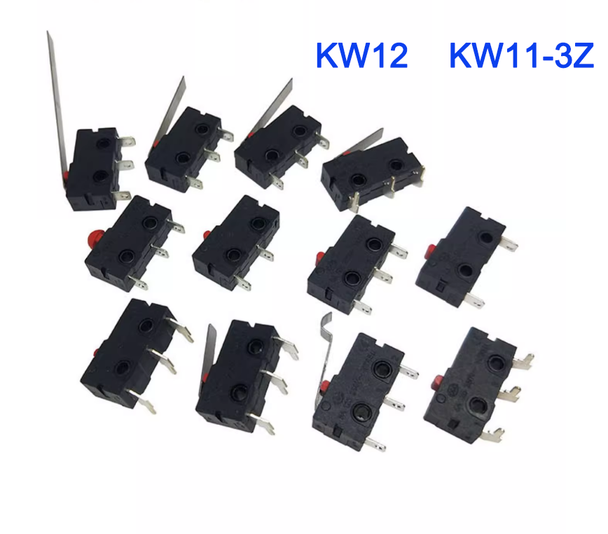 Micro switch Long Curved Roller Lever Snap Action Limit Switch KW12 KW11-3Z 5A