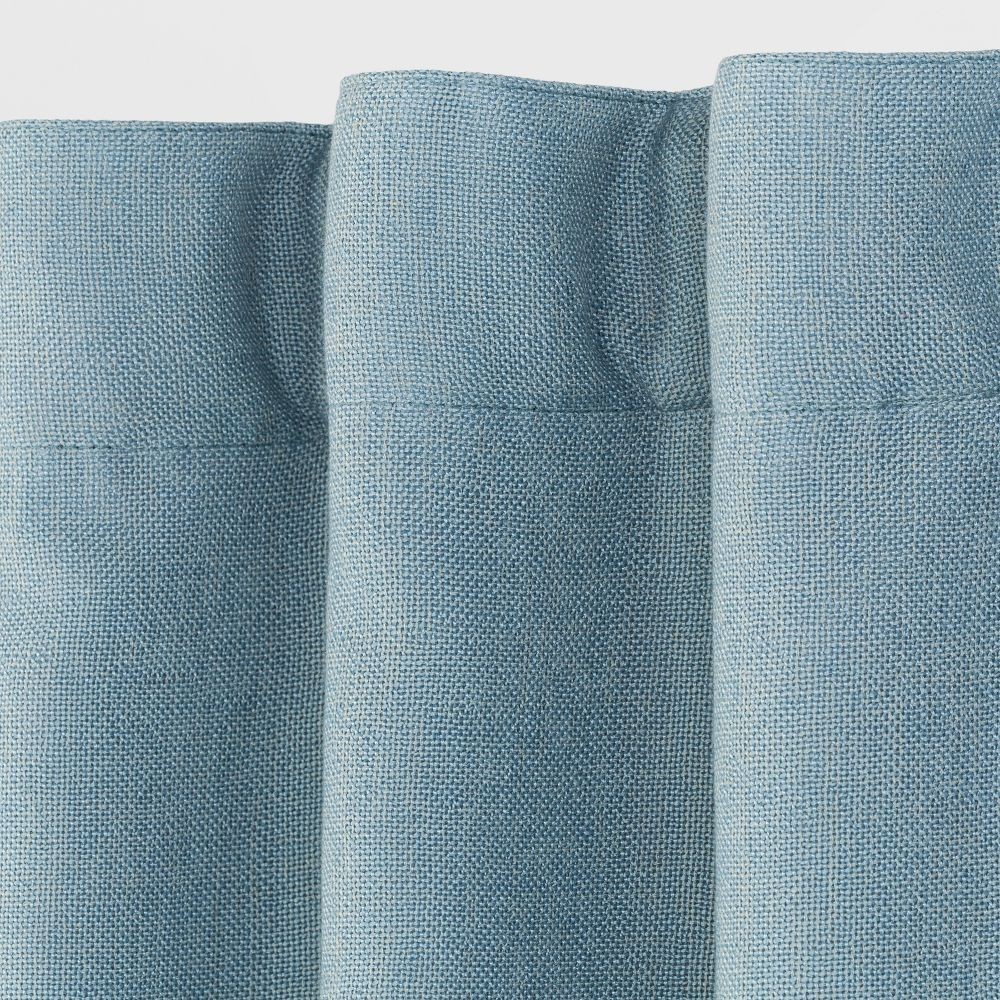 50"x95" Blackout Aruba Window Curtain Panel Blue - Threshold: Recycled