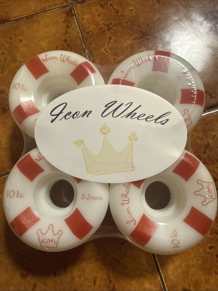 Icon Skateboard Wheels 53 mm 101a Red