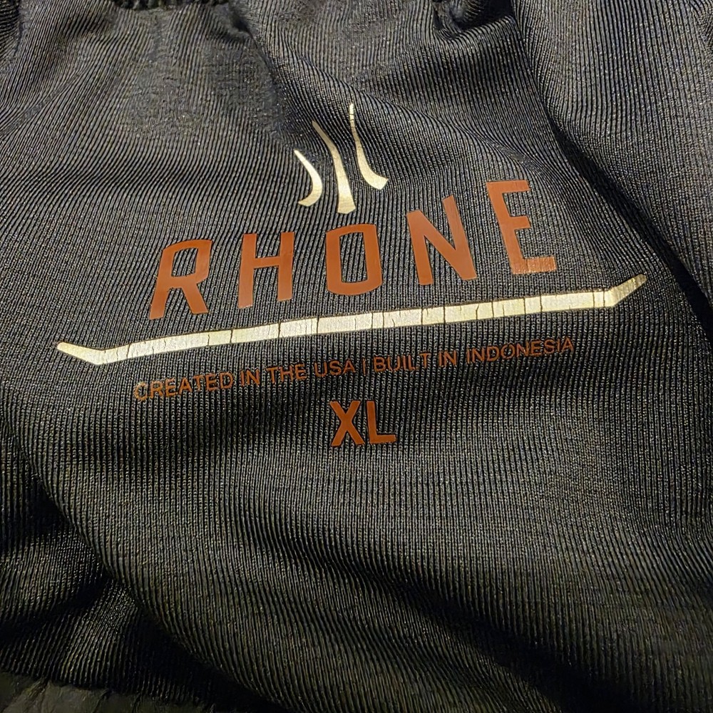 Rhone Men's XL Compression Lined Shorts Navy Blue Athletic Athleisure Workout