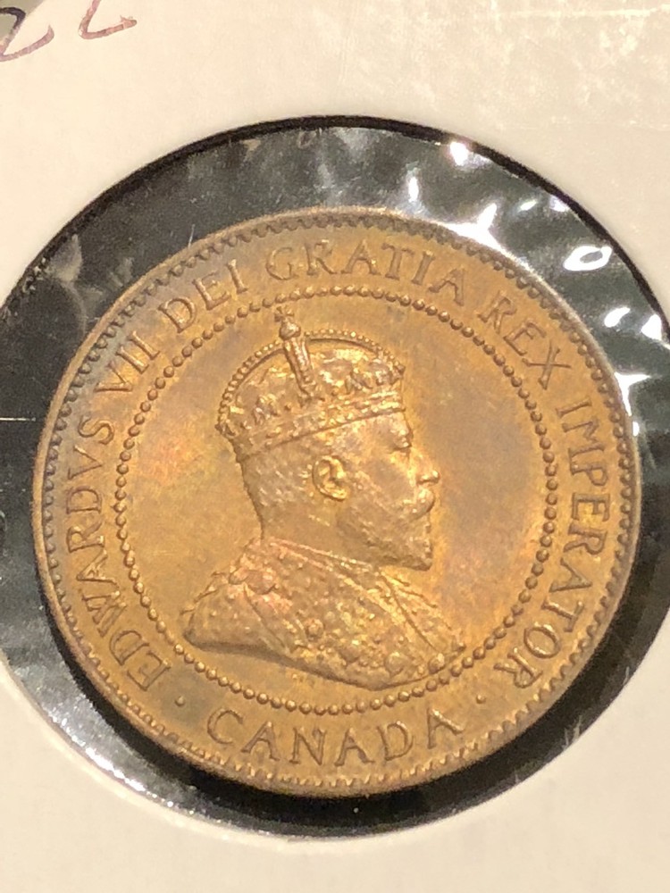 1904 Canada Copper Large Cent Canadian. Nice High Grade. Red & Brown