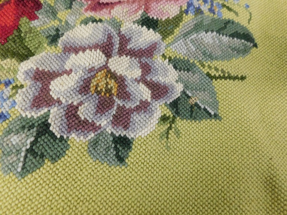 Vintage Bucilla Needlework on Burlap