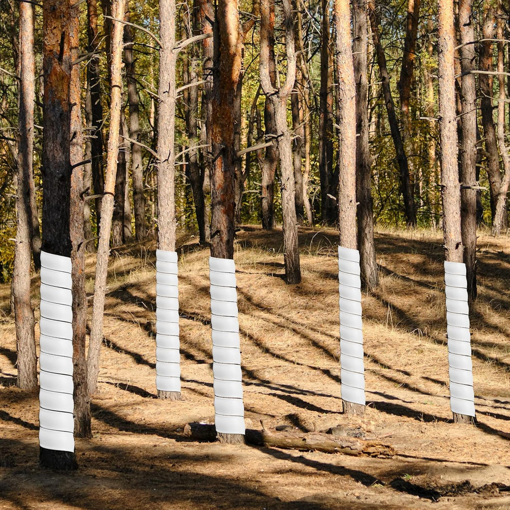 20 Pcs Tree Trunk Protector Plastic Spiral Trunk Tree Wrap Guard Bark Tube Prote