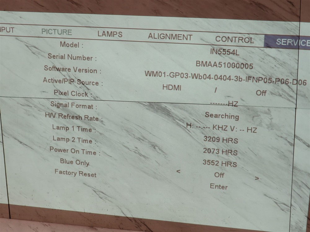 InFocus IN5554L Projector WXGA Large Venue
