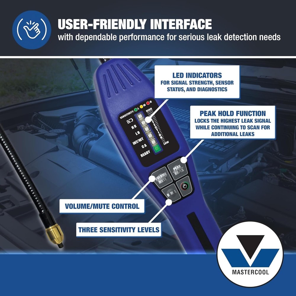 Professional-Grade 55900 Intellasense II Leak Detector with Peak Hold Function