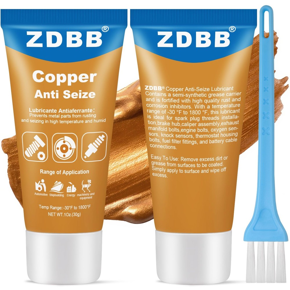 ZDBB Anti-Seize Lubricant Copper 1 oz (2-Pack),