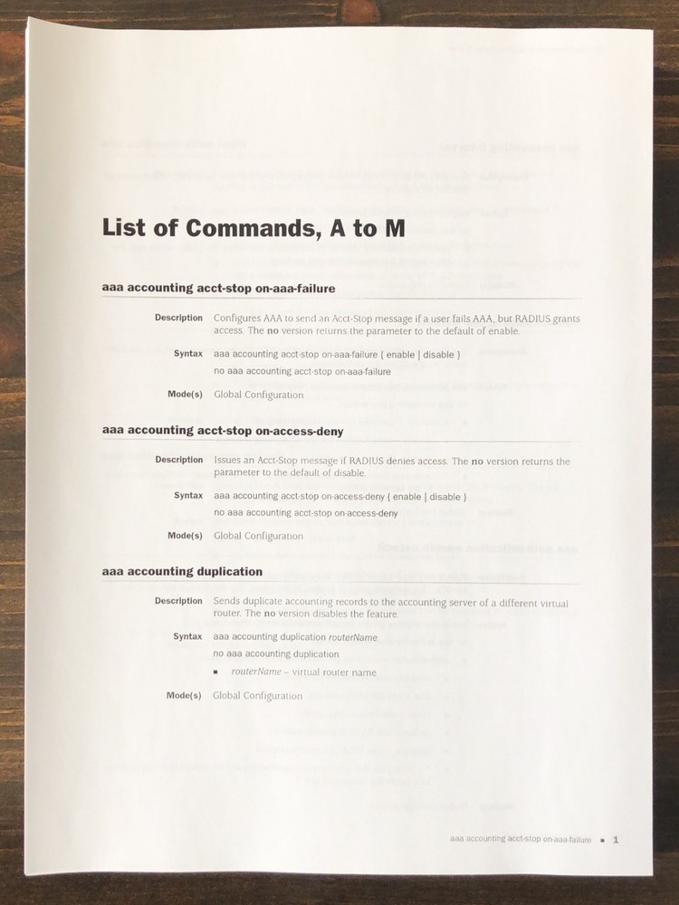 Juniper Networks - Command Reference Guide A to M (2004)