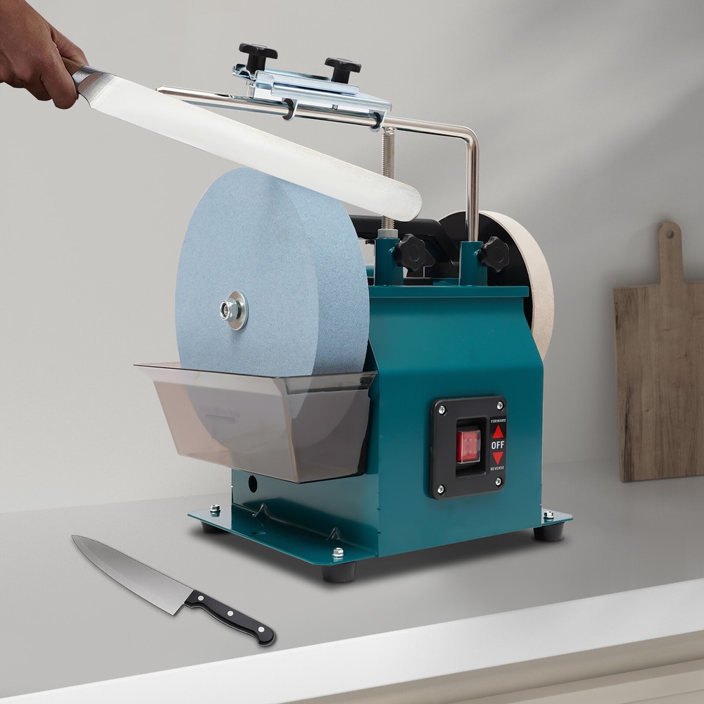 Electric Grinding Blade Sharpener Machine Bench Grinder Belt Sander Polishing US
