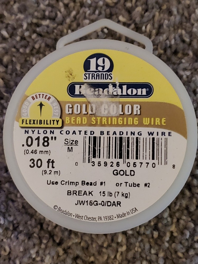 Beadalon 7 STRAND Bead, Gem Stringing Flex Wire (Various Colors + Sizes)