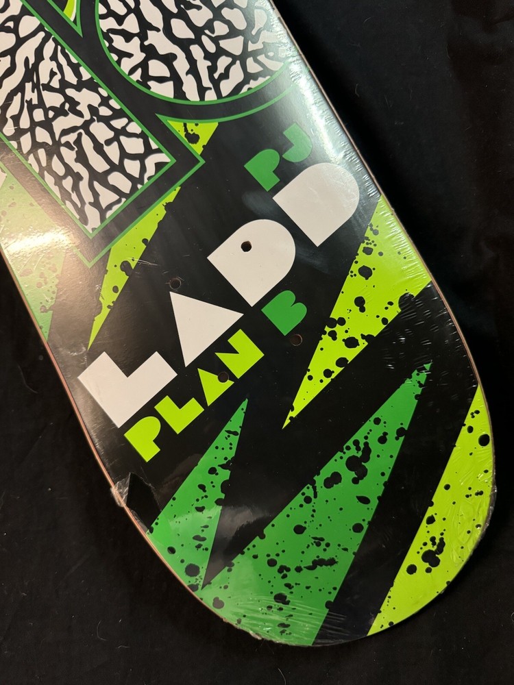 RARE PJ Ladd Plan B Cement Print Skateboard Deck Pro Model In Shrink