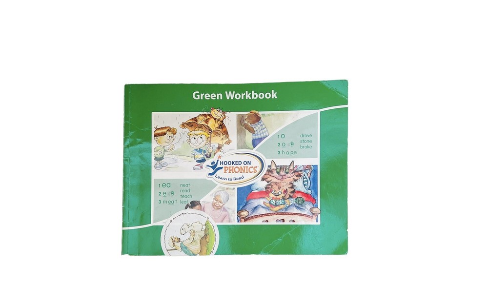 Hooked On Phonics Green Workbook ONLY  Learn to Read