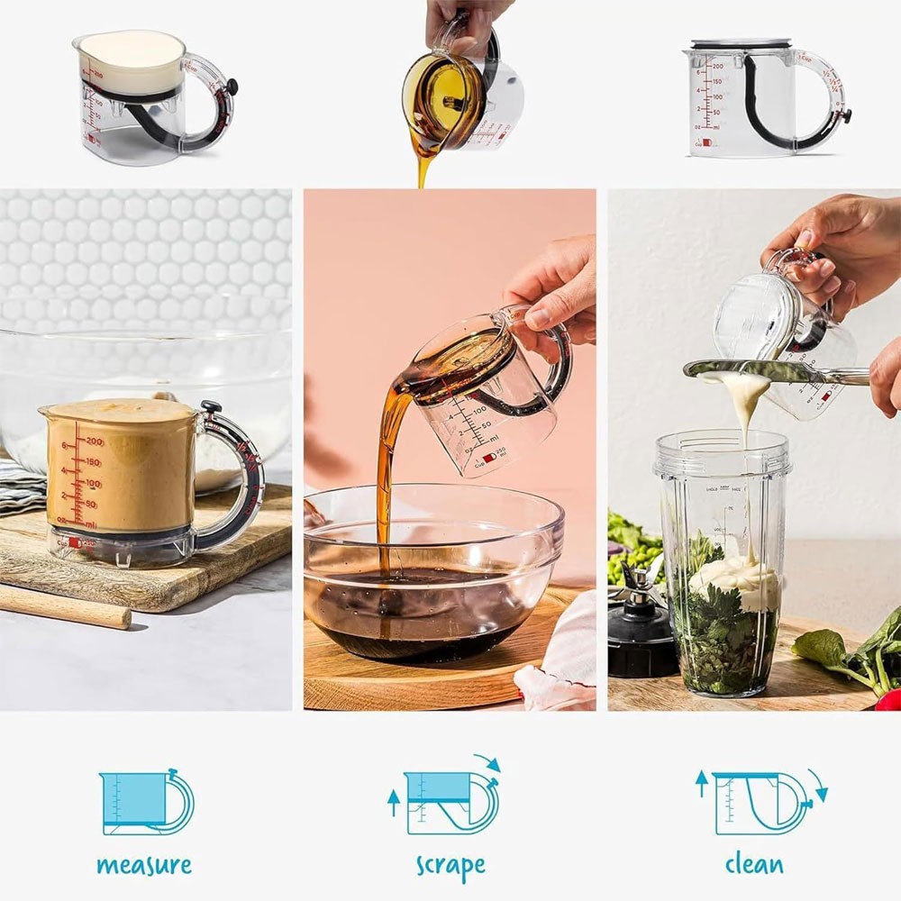 4-in-1 Adjustable Measuring Cup Multi-Functional Measuring Cup CW