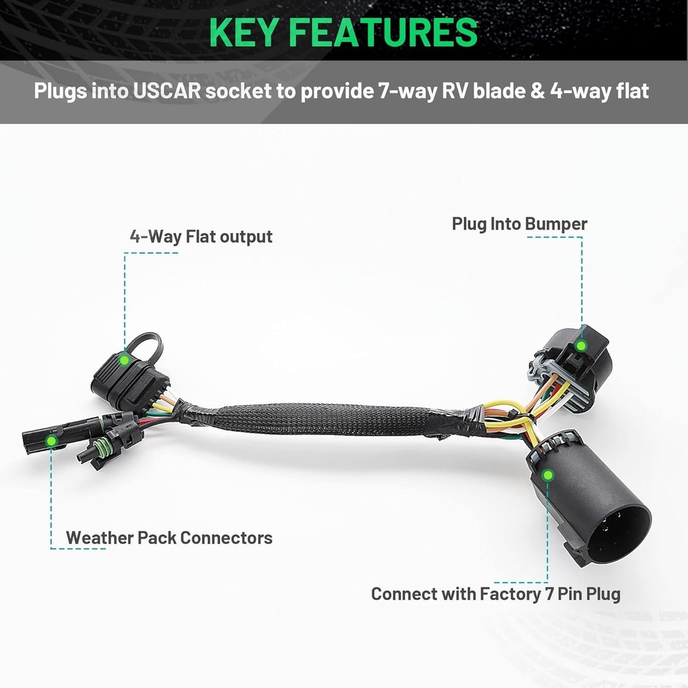 Connect Adapter for Tailgate Light Bar LED Redline Amber Turn Signal Reverse