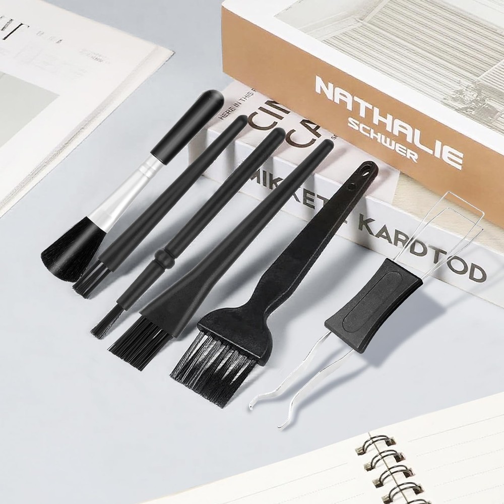 6-Piece Keyboard Cleaning Kit with Keycap and Switch Pullers, Dust Brush