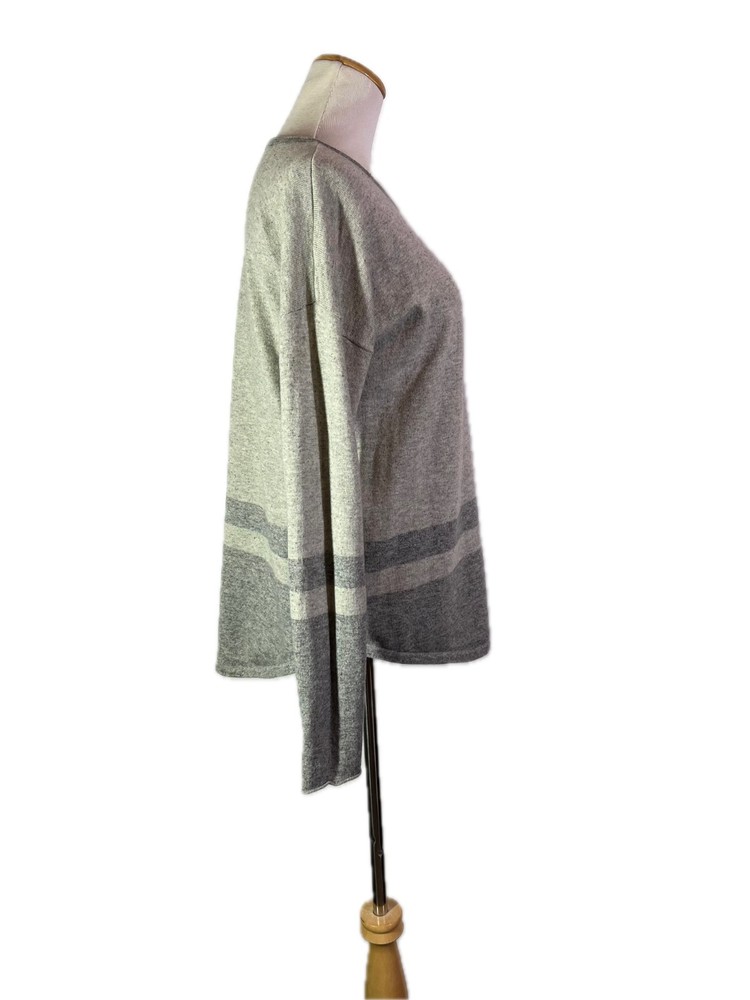 Smartwool Size S Akamina Grey Speckled Pullover Sweater Wool Blend