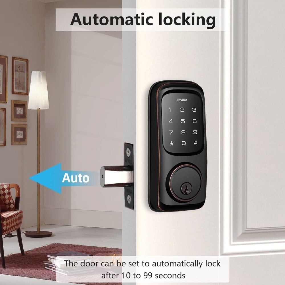 Smart Lock Keyless Entry Electronic Keypad Deadbolt