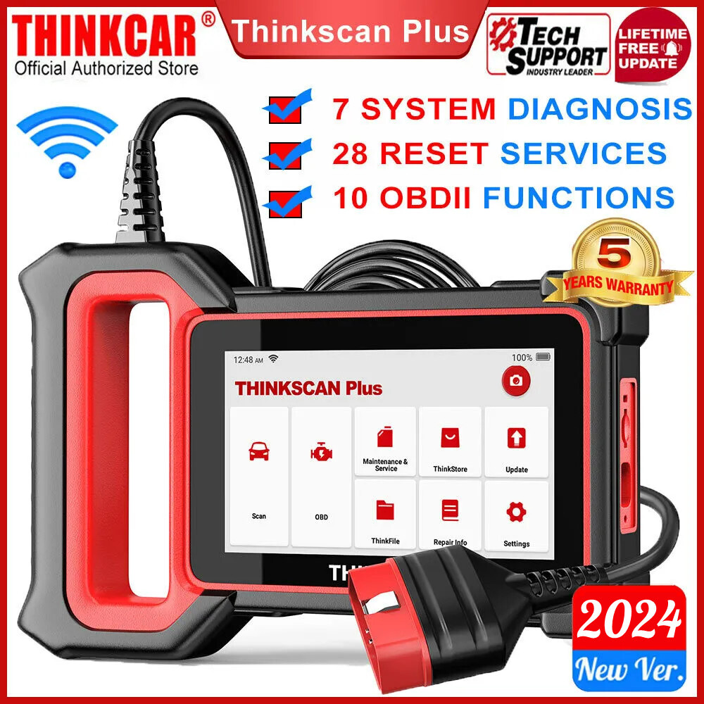 THINKSCAN Plus S7 Car 7 System OBD2 Scanner Code Reader Diagnostic Tool EPB OIL