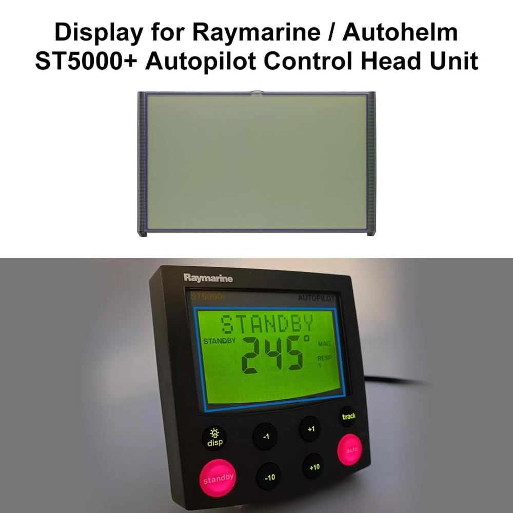 Display Replacement for Raymarine/Autohelm ST5000+ Autopilot Control Head Unit