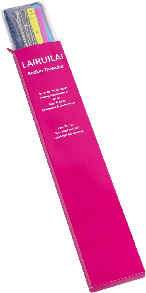 10 Pieces Bodkin Threader Drawstring Threader Set, Including 2 Flexible Plastic