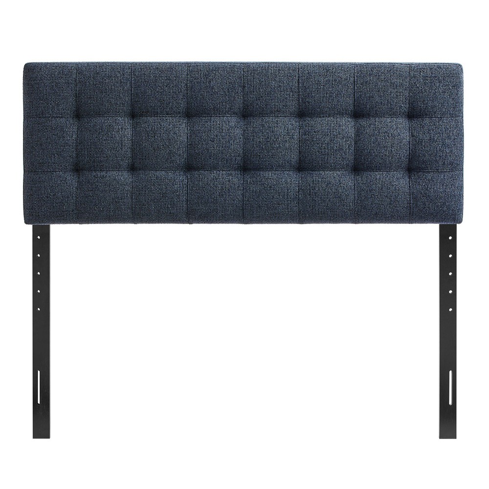 Lily Upholstered King Size Headboard in Navy