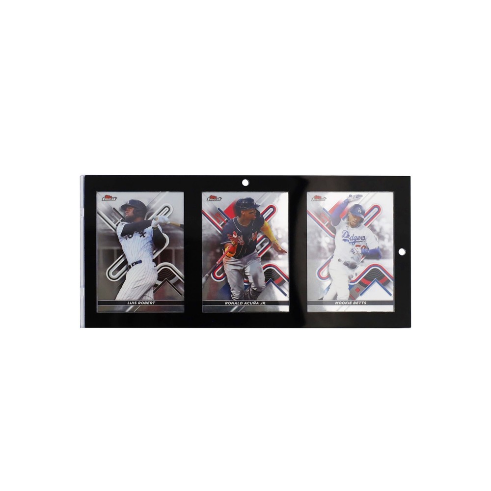 BCW 3-Pack Trading Card TCG Magnetic Black Frame Holders Wall Display Case