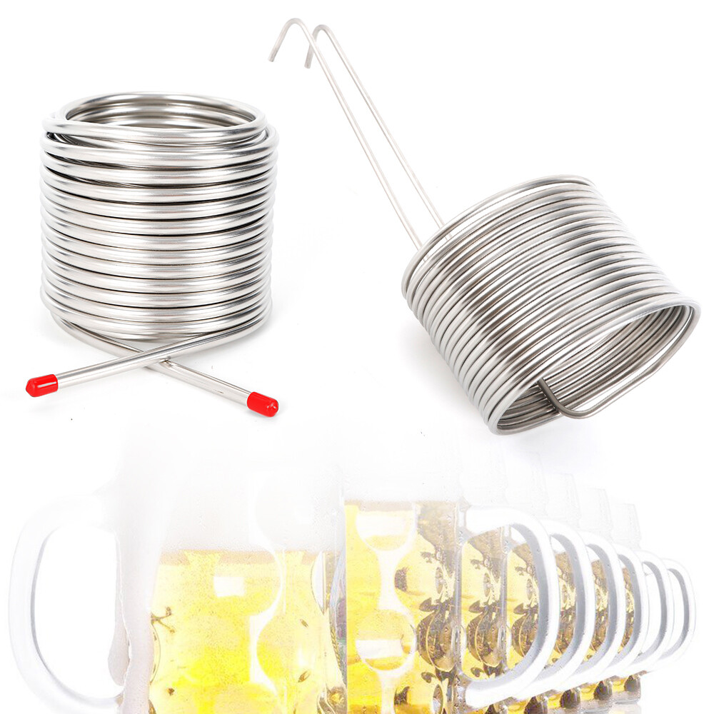 50' Stainless Steel Wort Chiller Cooling Coil Pipe Home Brewing Beer Immersion
