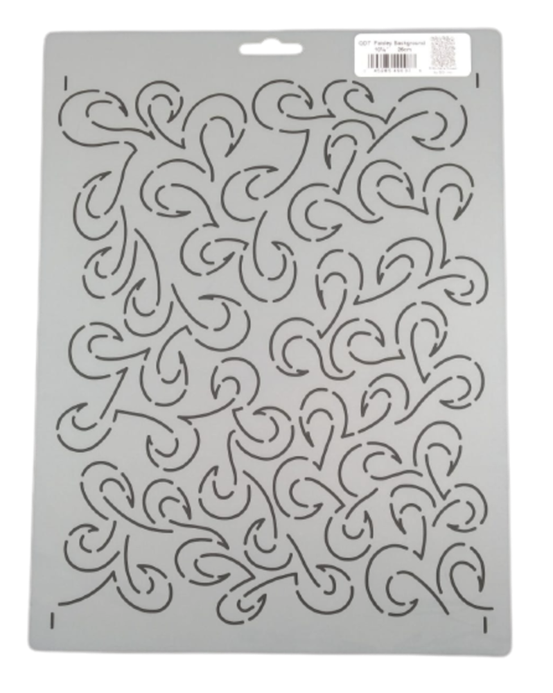 2 Quilting Stencils Large Stipple & Paisley Background Quilt Patterns Templates