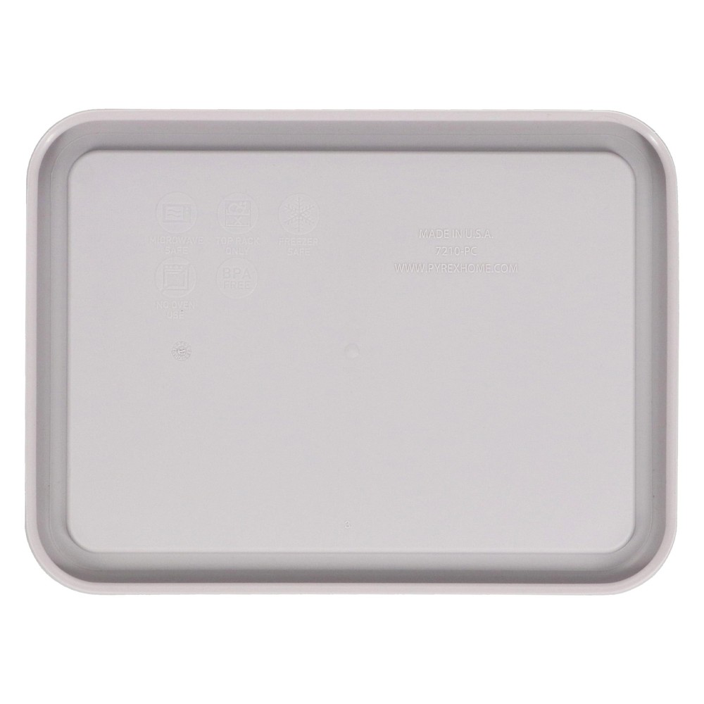 Pyrex 7210-PC 3-Cup Sleek Silver Plastic Food Storage Replacement Lid