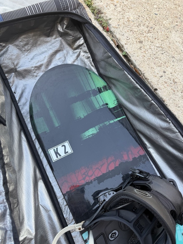 K2 Raygun Snowboard 156 bindings
