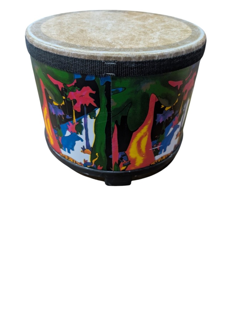 REMO Kids Percussion Rainforest Jungle Theme 10" Floor Tom Drum Great Condition