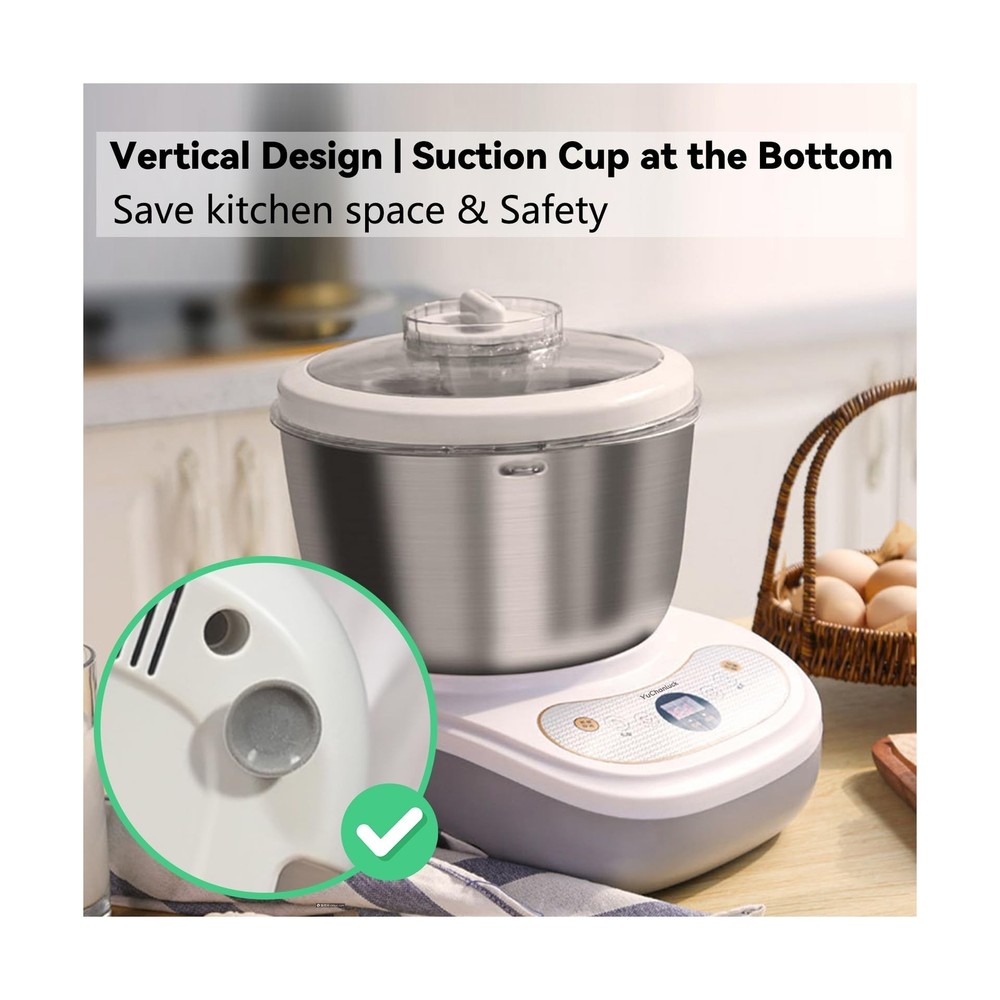 Dough Mixer 7L Large Capacity Electric Dough Maker with Ferment Function for ...