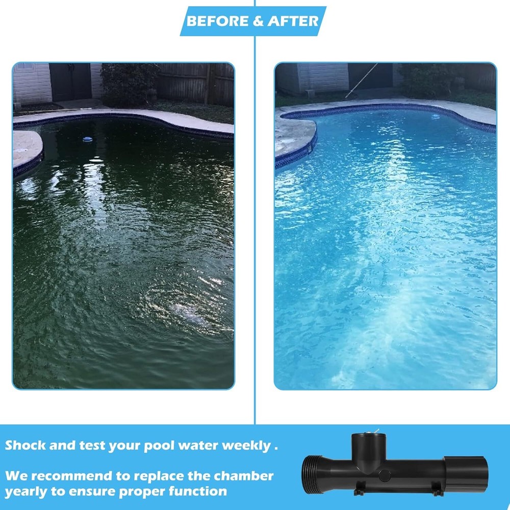 Swimming Pool Ionizer Replacement Chamber for Power Ionizer System 4CH4002-R✨