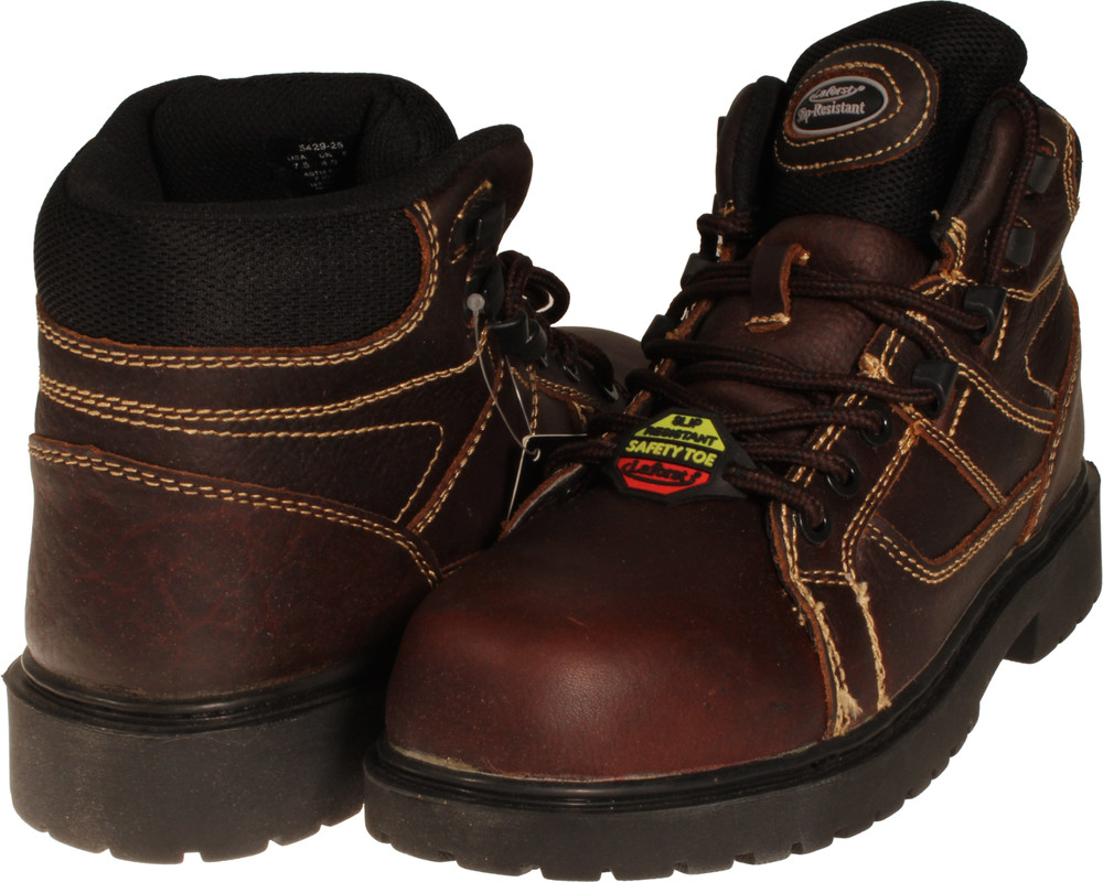 Laforst Ginger Womens Safety Toe Work Boot Dark Brown Leather US Size 7.5