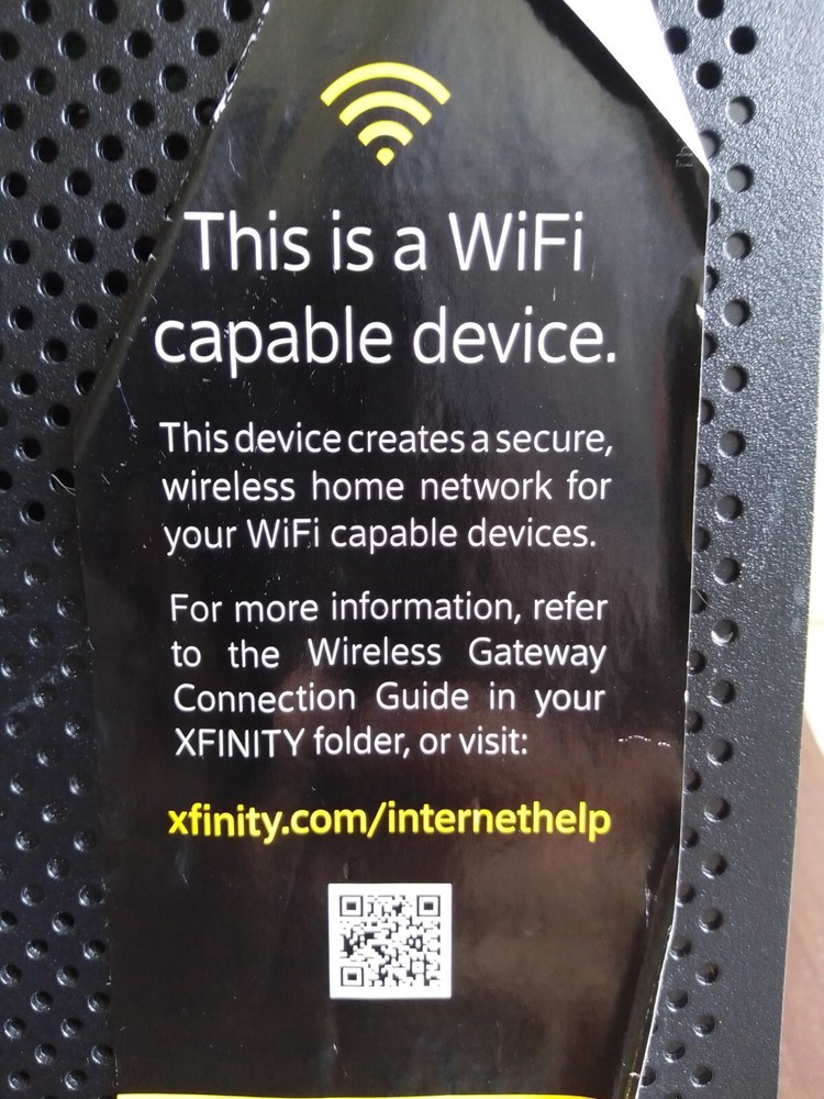 Xfinity Comcast Technicolor 105+ TC8305C wifi router WPAWPA2-TKIP/AES