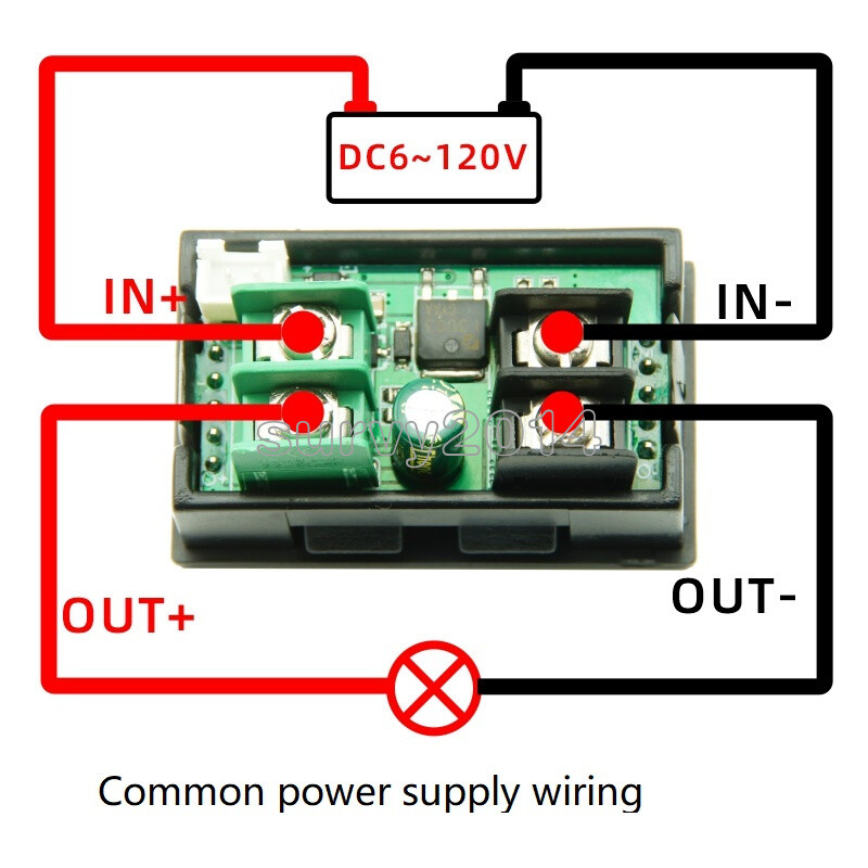 20A DC 7-200V 1.14" HD IPS LCD Screen 8-in-1 Multi-function Power Voltage Meter