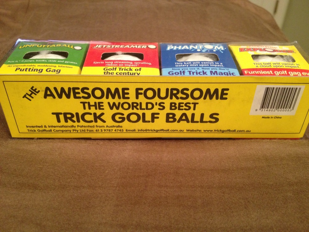 Trick Golf Ball Gift Pack Perfect Fo Any Golfer Great Laugh Exploder Phantom Etc