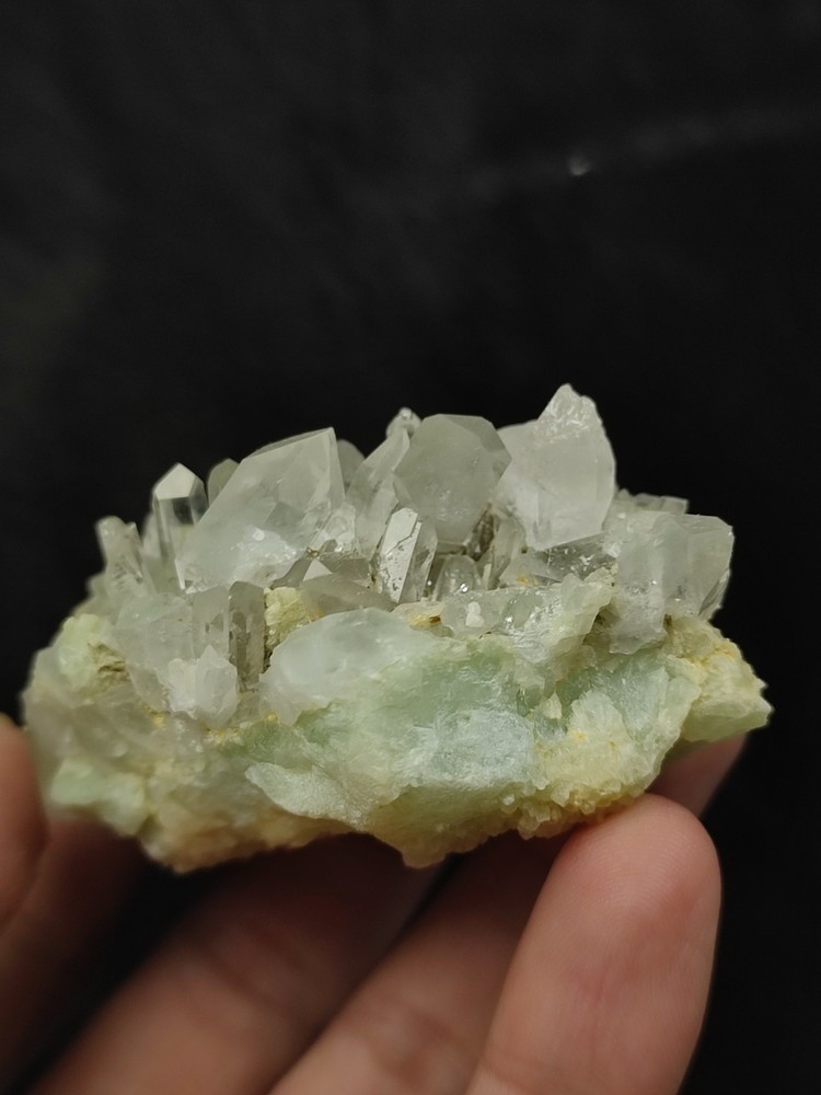 Calcite With Prehnite Nice Color & Termination-Afg.