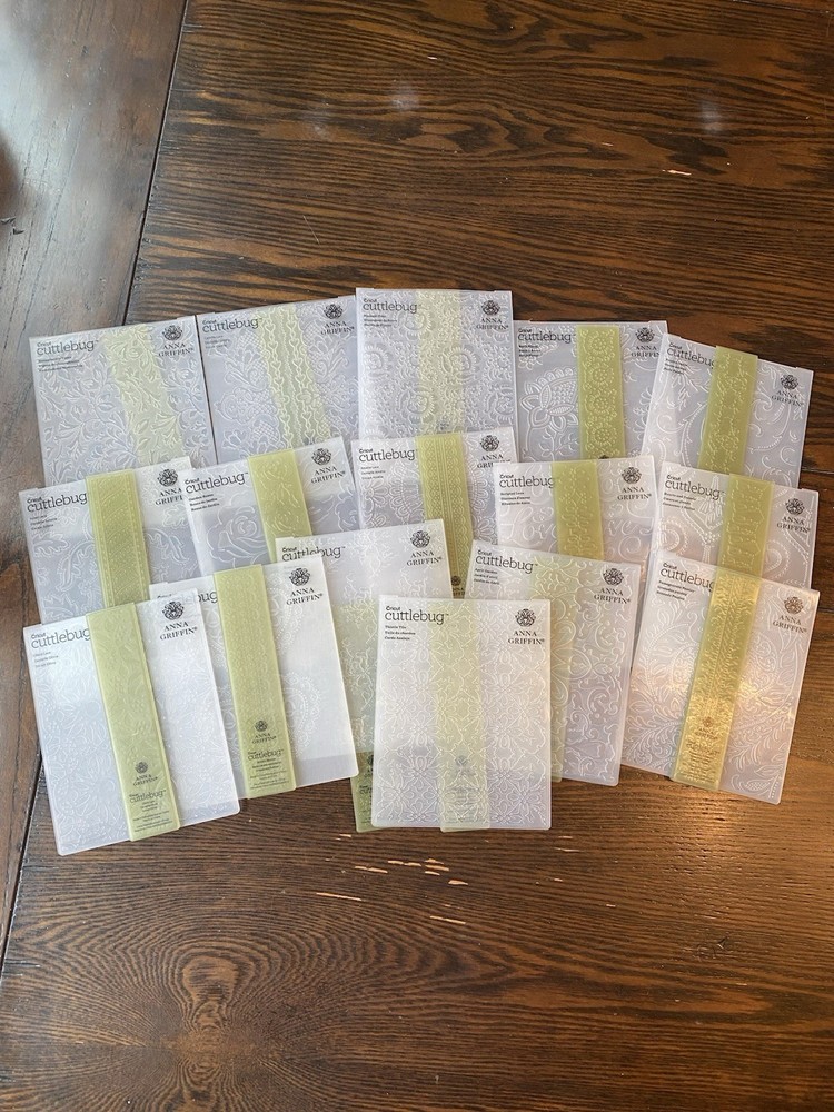 Cricut Cuttlebug Embossing Folders Anna Griffin ~ Per Item, You Choice