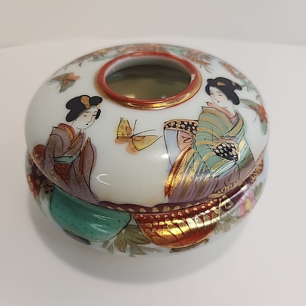Vintage ASIAN CERAMIC HAIR RECEIVER