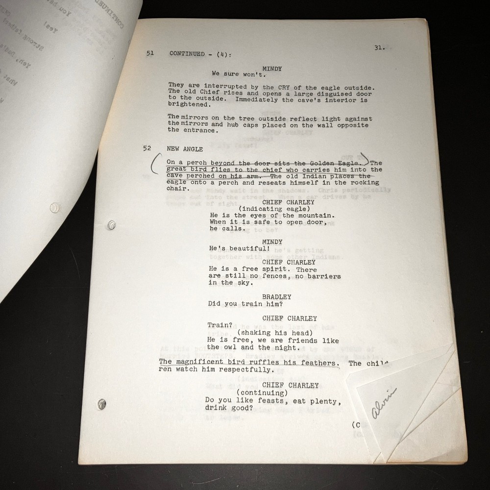 WILD OATS & INDIANS (Circa '70s) Stuart Raffill Unmade ANIMAL BREAKDOWN Script++