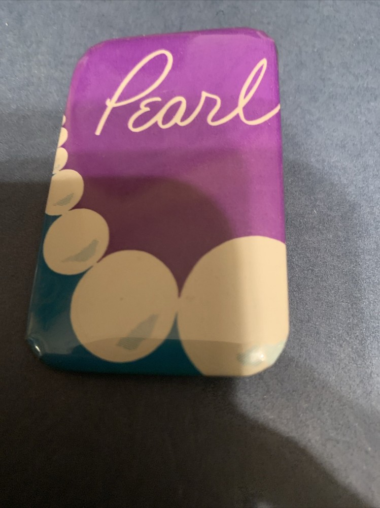 Pearl Pinback Button Advertising