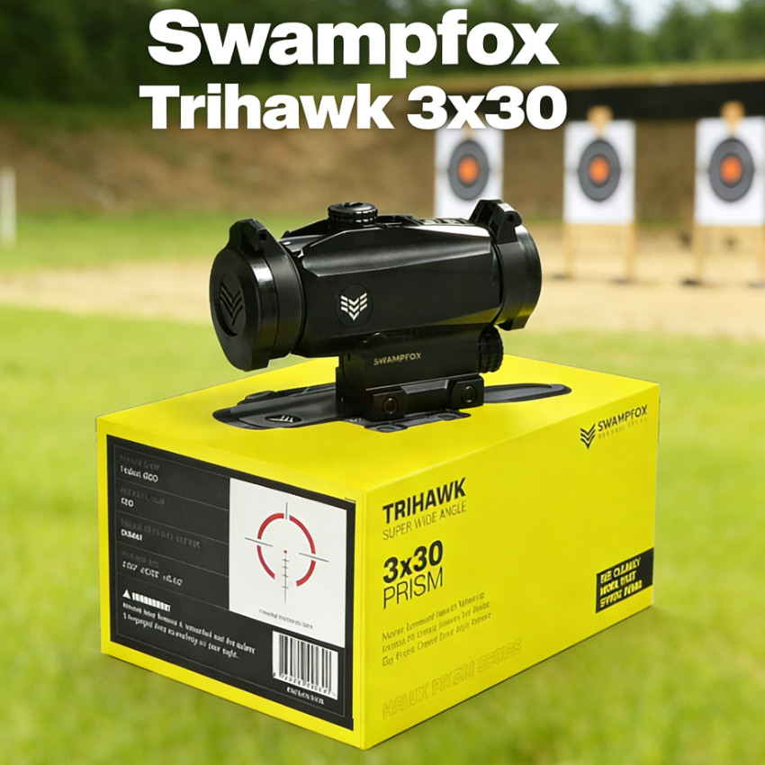 Swampfox Trihawk 3x30 Prism Scope Red BDC Reticle New