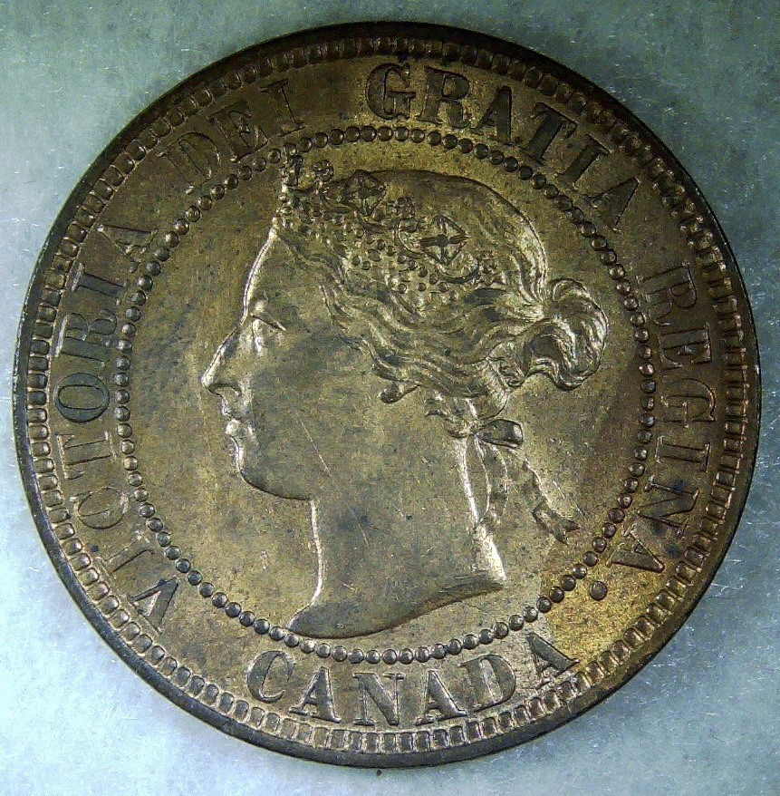 1901 Canada Cent Mint State  Red Brown