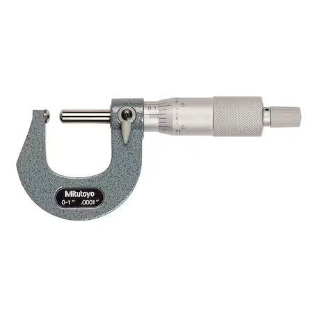 Mitutoyo 115-253 Scherical Anvil/Spindle Micrometer, 0-"