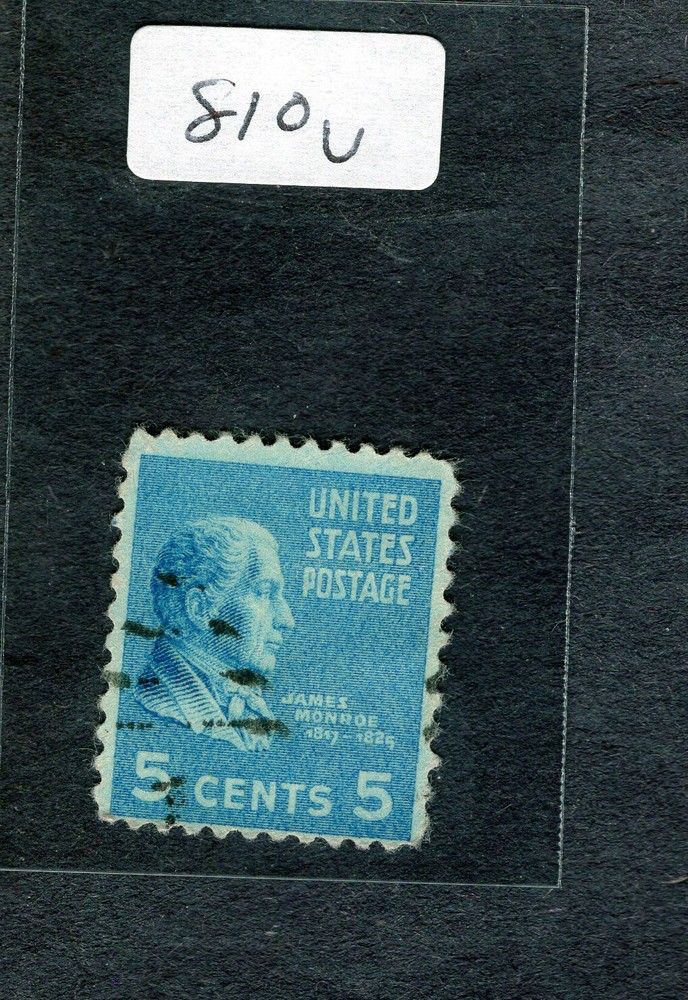 1938 Stamp #810 James Monroe Used