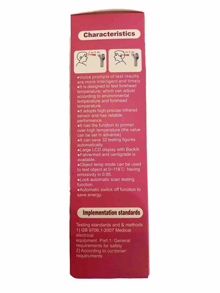 non-contact infrared thermometer