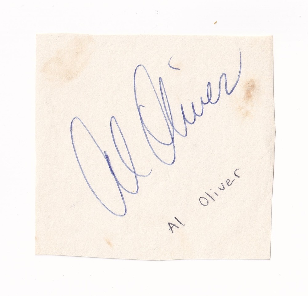 Al Oliver cut autograph