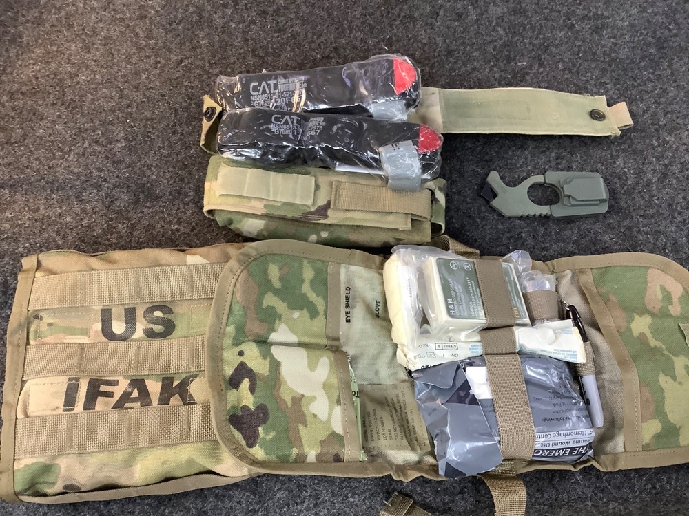 IFAK II, ARMY, USGI, OCP, FIRST AID KIT WITH GERBER STRAP CUTTER