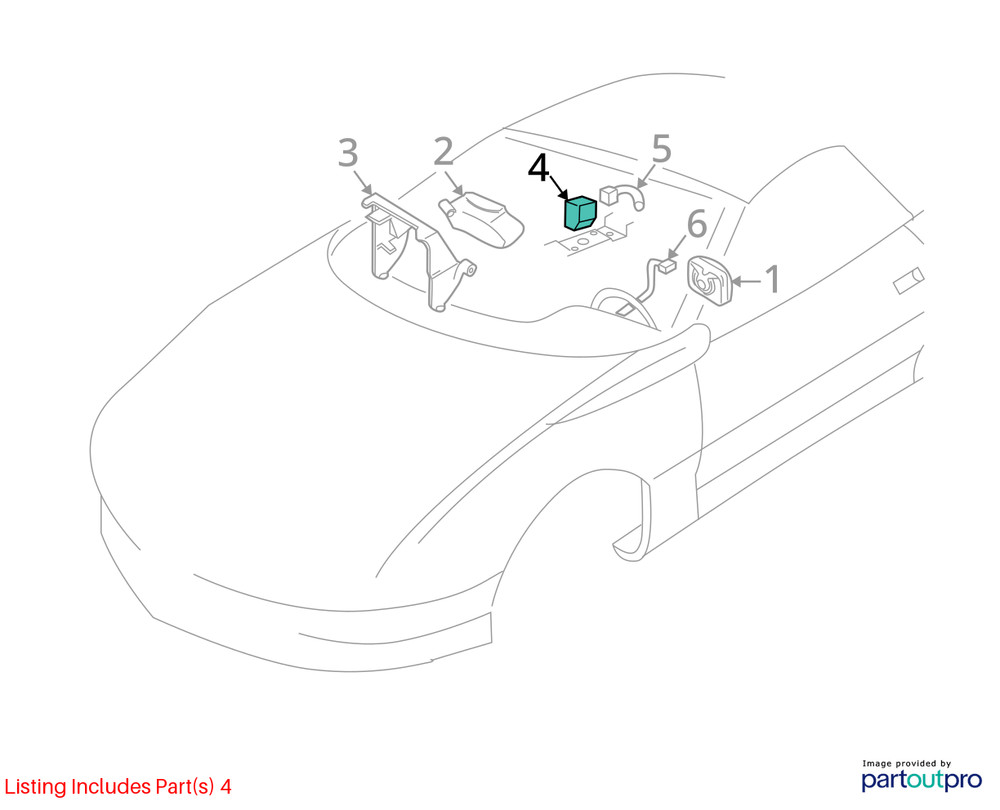 02 CHEVY CAMARO SRS CONTROL MODULE 12209750